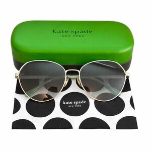 Kate Spade New York Octavia Aviator Sunglasses NEW RETAIL $225